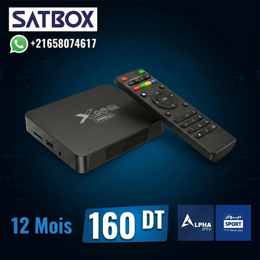 X96Q Pro 2/16 Gb Avec Alpha 12 Mois